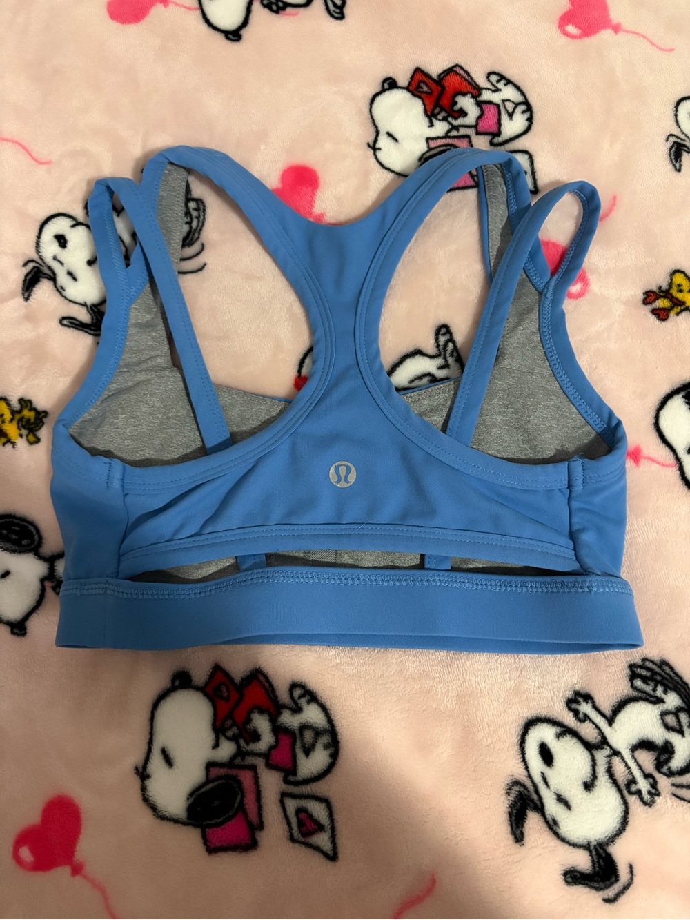 lululemon athletica Blue Strappy Racerback Sports Bra